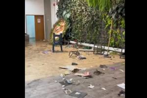 Daños en la Alcaldía de Medellín