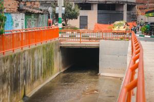 Quebrada en Sabaneta ya no pondrá en riesgo de inundaciones a la comunidad