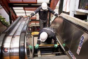 Escaleras eléctricas de la comuna 13 de Medellín