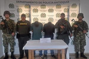 Capturados en Antioquia