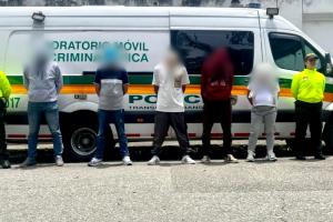 Captura de banda delincuencial 