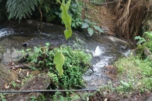 Referencia de cadáver en una quebrada 