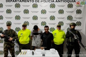 Capturados presuntos integrantes del Clan del Golfo en Antioquia