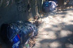Segundo cuerpo embolsado encontrado este mes en Rionegro: estaba envuelto en cobijas y vinipel