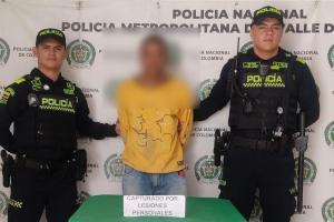 Albañil capturado en Medellín 