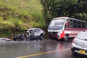 Accidente de tránsito en Medellín 