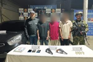 Capturados cuatro presuntos delincuentes de El Mesa 