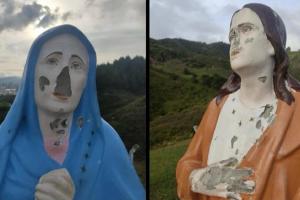 Vandalizaron imágenes religiosas consideradas patrimonio del municipio de Amalfi, Antioquia