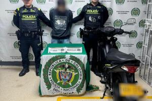 Captura de fletero en Medellín 