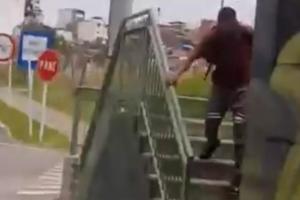 Policía busca a sujeto señalado de acosar sexualmente y golpear a una mujer en plena vía pública de Marinilla
