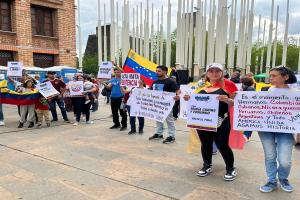 Comunidad venezolana se movilizó en Medellín en rechazo al gobierno de Nicolás Maduro