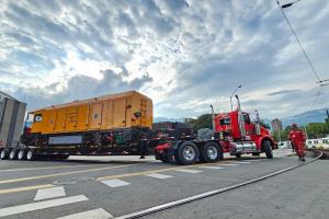 Desde Taiwán llegó vehículo auxiliar para el Metro de Medellín