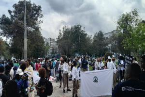 300 personas de poblaciones afrodescendientes de Antioquia están en Bogotá y hacen parte de la gran movilización que le pide apoyo para sus territorios al Gobierno Nacional