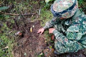 Ejército desactivó explosivos en Briceño pertenecientes al frente 18 de las FARC