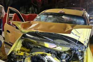 Cinco heridos dejó aparatoso choque entre un taxi y un particular en el Oriente antioqueño