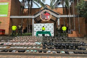 Fuerte golpe al narcotráfico con incautación de 200 kilos de marihuana en Medellín