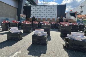 Incautaron dos cargamentos de municiones y cigarrillos de contrabando en Copacabana 