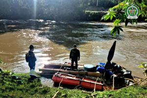 Incautaron maquinaria de minería ilegal y equipos por más de $80 millones de pesos en Antioquia