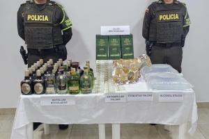 Policía evita comercialización de licor 