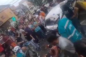 Accidente en el barrio Manrique 