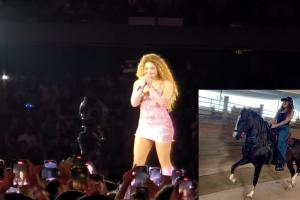 “A los hombres hay que mantenerlos así, corticos”, fueron las palabras de Shakira mientras tomaba las riendas y montaba uno de los caballos de Maluma en Medellín
