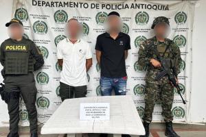 Capturan a dos integrantes del Clan del Golfo que con engaños intentaban reclutar a un menor en Nechí 