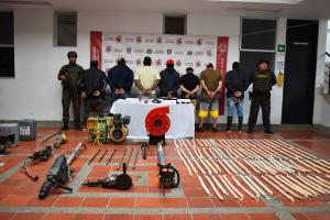 Intervienen dos unidades de producción minera ilegal del Clan del Golfo, que generaban rentas mensuales superiores a $500 millones