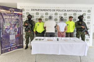 Capturan a pareja señalada de homicidios y extorsiones a ganaderos en Cáceres, Antioquia 