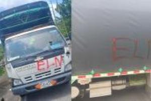 ELN amenaza  a transportadores de la empresa D1 