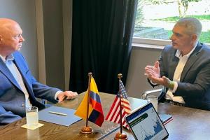 Gobernador de Antioquia sostuvo un encuentro con el embajador de Estados Unidos en Colombia