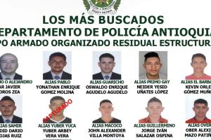 Más buscados del grupo Armado Organizacional Residual Estructura 36