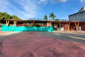 Obras en la Unidad Deportiva María Luisa Calle de Medellín