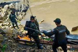 Operativos del Ejército contra la minería ilegal en Antioquia 