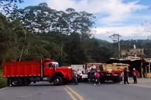Bloqueo de vías suroeste antioqueño