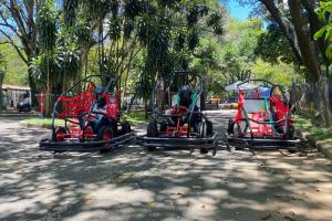 Buggies familiares en el Parque Norte de Medellín