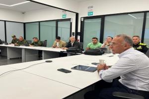 Encuentro de autoridades de seguridad en Antioquia