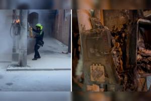 Corto circuito en contadores de energía casi causa tragedia en La Ceja