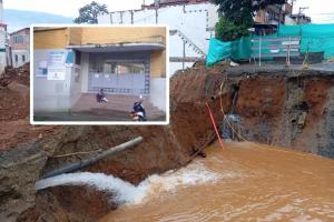 Fuga de gas y agua en colegio de Manrique