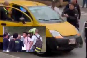 Capturan a ladrón que escapó en un taxi en Medellín 