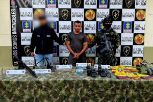 A la cárcel presunto miembro de las disidencias que hallaron con fusil y mini uzi; delinquía entre Antioquia y Caldas