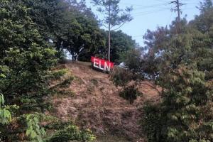Imagen del ELN en el Cerro Nutibara de Medellín