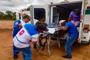 Traslado de menores heridos con explosivos en San Andrés de Cuerquia, Antioquia