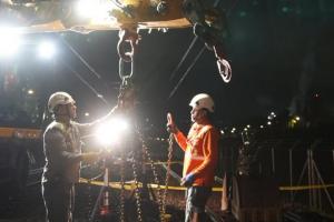 Labores en el Metro de Medellín 