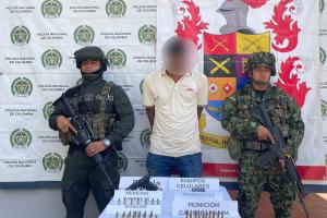 Capturan en El Bagre a alias 'Chicharrón', temido sicario del Clan del Golfo que espiaba movimientos de la fuerza pública