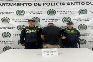 Capturan a uno del cartel de los más buscados por delitos contra mujeres y menores de edad en Antioquia
