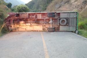 Accidente de tránsito en el norte de Antioquia deja varios contratistas de EPM lesionados