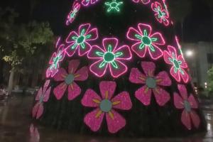 Vandalizadas figuras del alumbrado navideño en Medellín