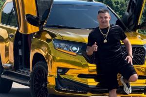 'El Billetudo' perdió su extravagante camioneta dorada: Inmovilizada en Medellín por varias infracciones de tránsito