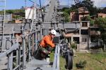 Mantenimiento en los metrocables de Medellín 