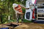Avanzan las obras de protección del canal que transporta el agua del embalse Piedras Blancas - El Toldo